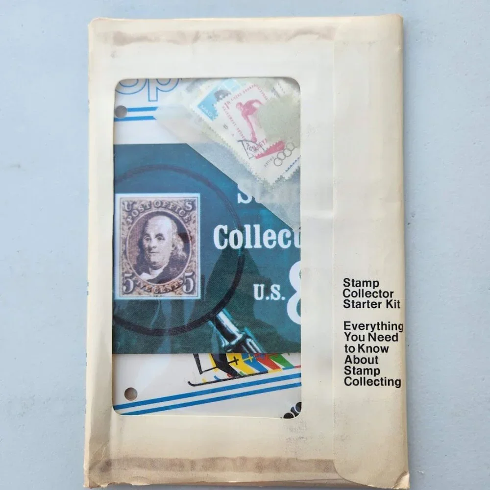 New Sports Stamp Collecting Kit Stamps Album book VINTAGE from the USPS United S